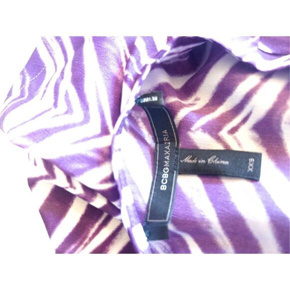 BCBG purple zebra print   Flowing and light, this dress is flattering and functi - Picture 6 of 9